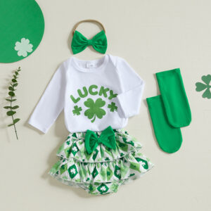 Shamrock Girl Outfit Set