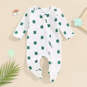 St. Patrick's Clover Romper