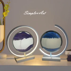 LED Quicksand Night Light Lamp 1